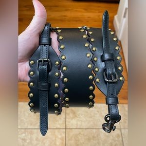 Coach Novelty Strap With Scalloped Rivets